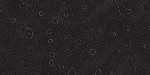 "Minimal topographic contour pattern on a dark background with fine grey lines. Abstract, fluid linework ideal for tech, nature, or mapping-inspired vector designs and stylish digital wallpapers"