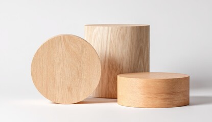 Simple Wooden Display Podiums