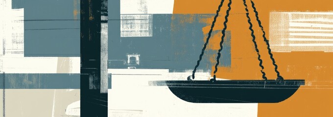 Abstract Scales of Justice