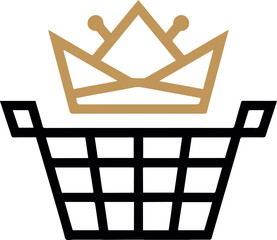 Royal Shopping Basket Icon
