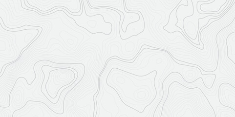 Abstract Topographic map design with Seamless pattern with lines . geographic contour map paper texture. Retro topographic map. geographic mountain relief. terrain path isolated on background.