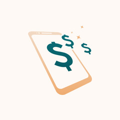 Fintech logo design concept vector