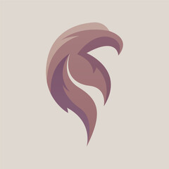 Eagle logo design concept. Falcon bird logo stock