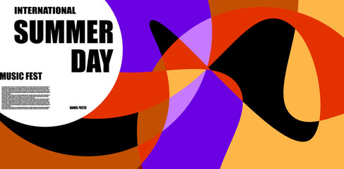 colorful summer abstract background trendy