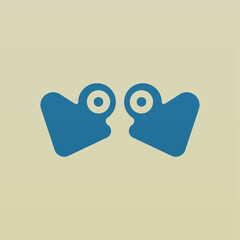 Abstract frog logo design template