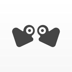 Abstract frog logo design template