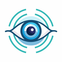 Obraz premium Eye Chart with Optical Tools Vision Test Vector Transparent Background