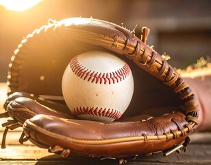 Glove Grip Close-Up in Baseball Match