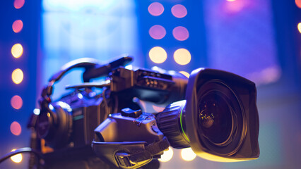 tv camera at the concert