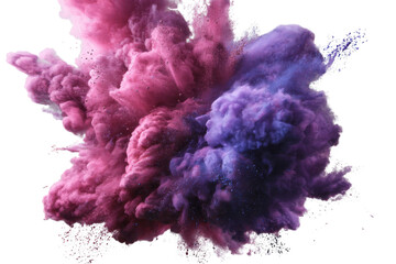 Explosive Colour Burst: A vibrant cloud of color explodes, revealing a beautiful blend of hues and forms, captivating viewers with its dynamic composition.