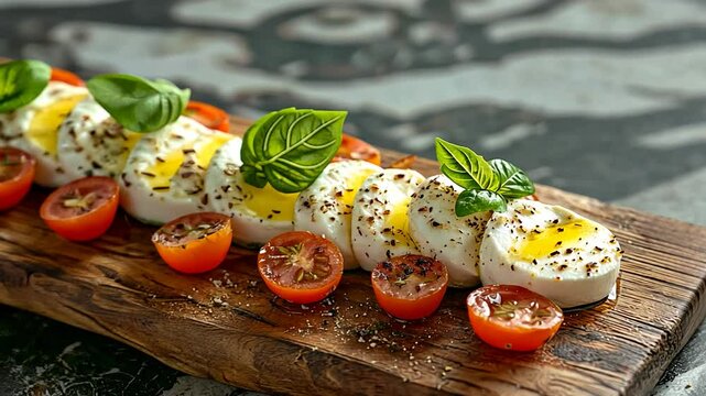 mozzarella di bufala platter italian food video