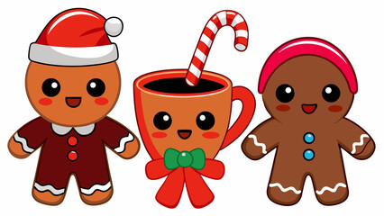 Kawaii Food Vector Set