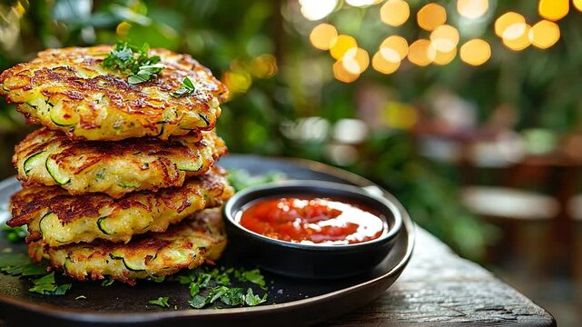 frittelle di zucchine italian food video