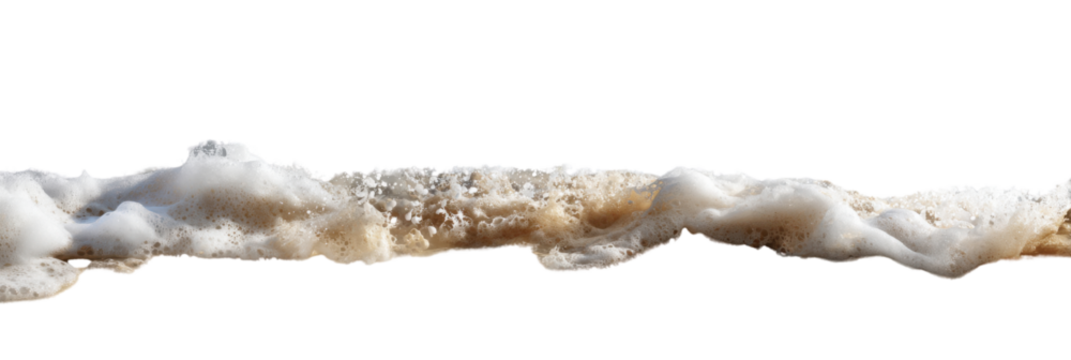 Foam-kissed coast: A textured line of foamy sea foam gently caresses the edge of the coast, where nature's dance meets the shore