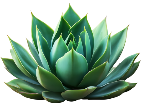 Agave plant isolated on transparent background