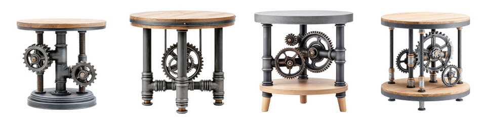 Vintage mechanical gears and on display