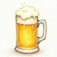 Beer Mug Emoji — 3D Frothy Pint Glass Icon