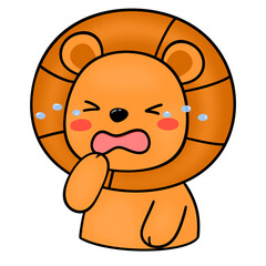 Cute lion cartoon
