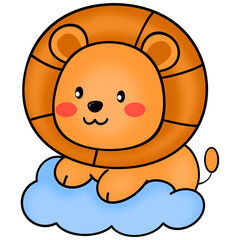Cute lion cartoon