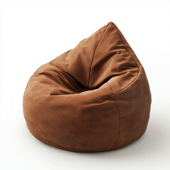 beanbag bean bag seat chair isolated on transparent white background, clipping path