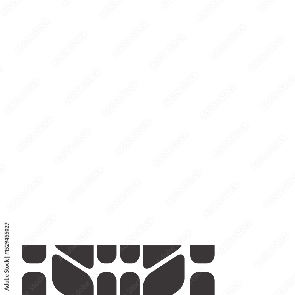 Poster dark gray tire tracks creating a repeating and mesmerizing pattern on a clean white background, idea
