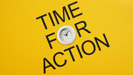 Time For Action is shown using the text. Time to act