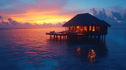 Landscape Drone View of Maldives