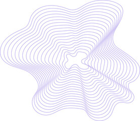 Mid century curl form geometric minimalist graphic