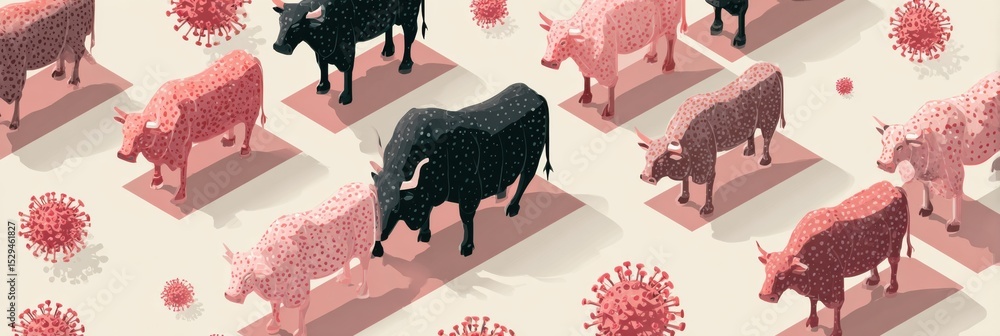 Poster Understanding Herd Immunity Through Illustrated Concepts and Examples in a Colorful Infographic Format