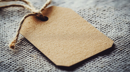 a blank tag mockup