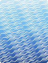 Simple seamless pattern with sea waves. A collection of thin line waves. Ideal for children's decor, summer textiles, nautical designs and beach-themed products.