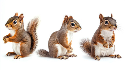 a squirrel isolated on a white background