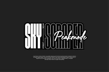 Streetwear tshirt design suitable for screen printing tshirts and others