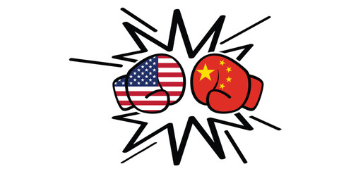 Trade tariffs. tax, import or export. America vs China. USA orChinese diplomacy diplomatic relation conflict. Economic tariffs trade. Rare earth element, REE or ETF, rare earth metals.