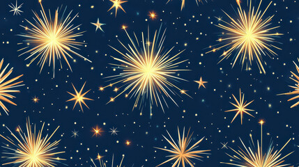 Naklejka premium Dreamy Sparkle & Celebration – Bokeh Light and Fireworks for Festive Branding