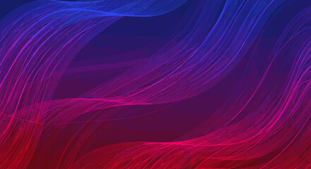 Abstract blue and red wave pattern in soft gradient style  