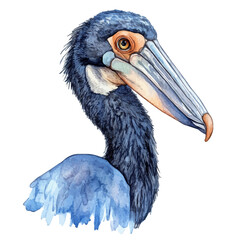 Cassican Close Up, watercolor vector, high quality, isolated on a white background.