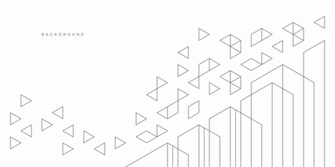Abstract geometric technological background. Vector creative design.