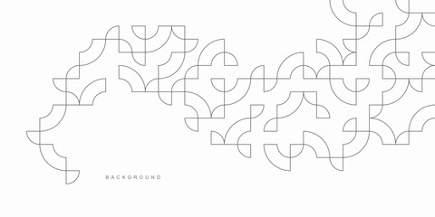 Abstract geometric technological background. Vector creative design.
