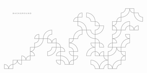 Abstract geometric technological background. Vector creative design.