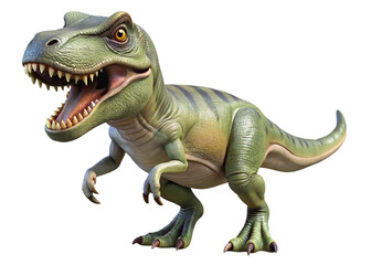 Isolated tyrannosaurus rex in white background.