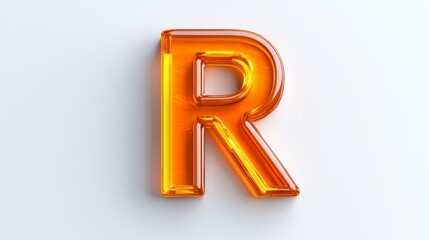 Striking 3d letter r bold red design for modern branding and visual projects