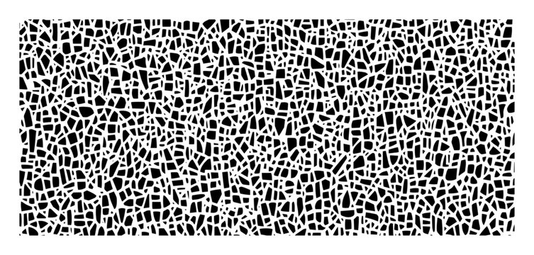 organic cell like abstract broken tile pattern