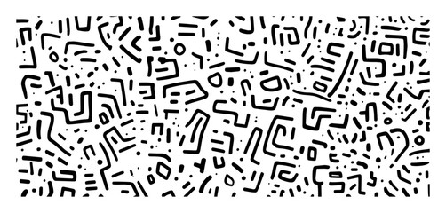 playful maze inspired abstract line pattern