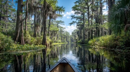 Canoeing Through Cypress Swamp: A Serene Bayou Adventure