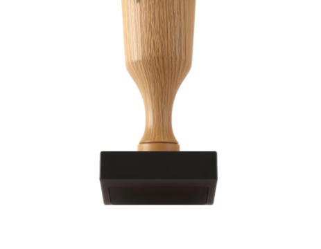 High-Quality Wooden Handle Rubber Stamp Perfect for Crafts, Art, and Office Use