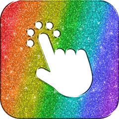 Magic Wand Icon Rainbow Icon LGBT Icon