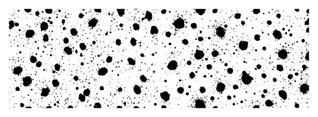 random ink splatter dot seamless pattern