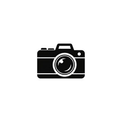 Fototapeta premium Minimalist Camera Icon: A Clean Digital Image for Creative Projects