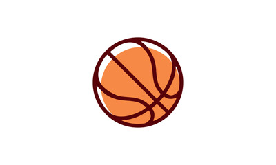 a basketball themed graphic image, on a white background. vector graphic base.